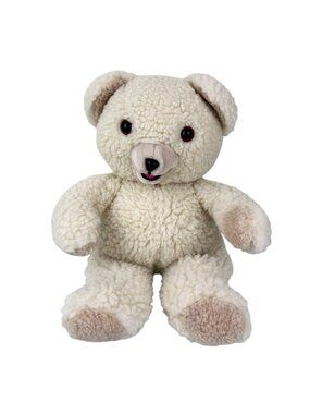 Snuggle Russ Berrie 1986 Stuffed Plush Character Logo Bear Mascot 16" Korea VTG